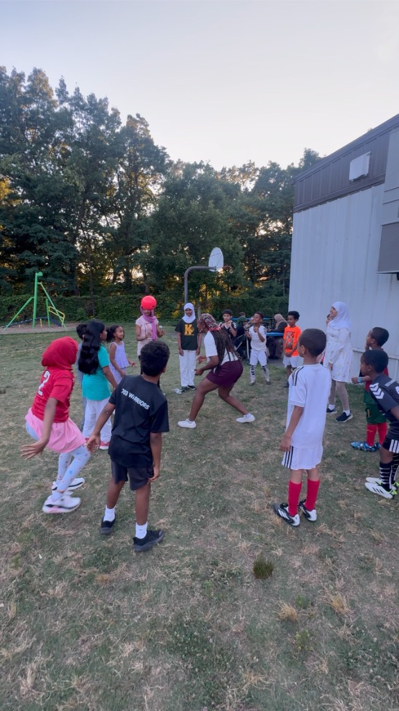 Community gathering during an SOS program event