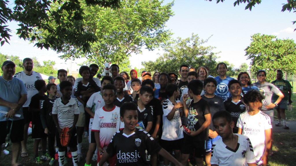 Fire department community day with 703 Warriors players