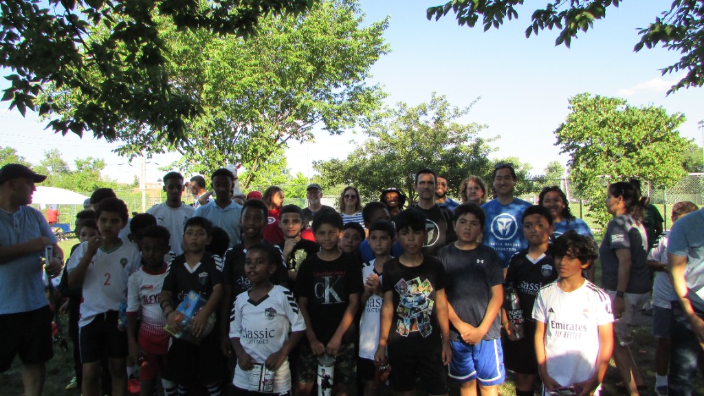 703 Warriors community event with families and mentors