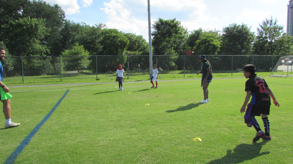 SOS training drills with young athletes