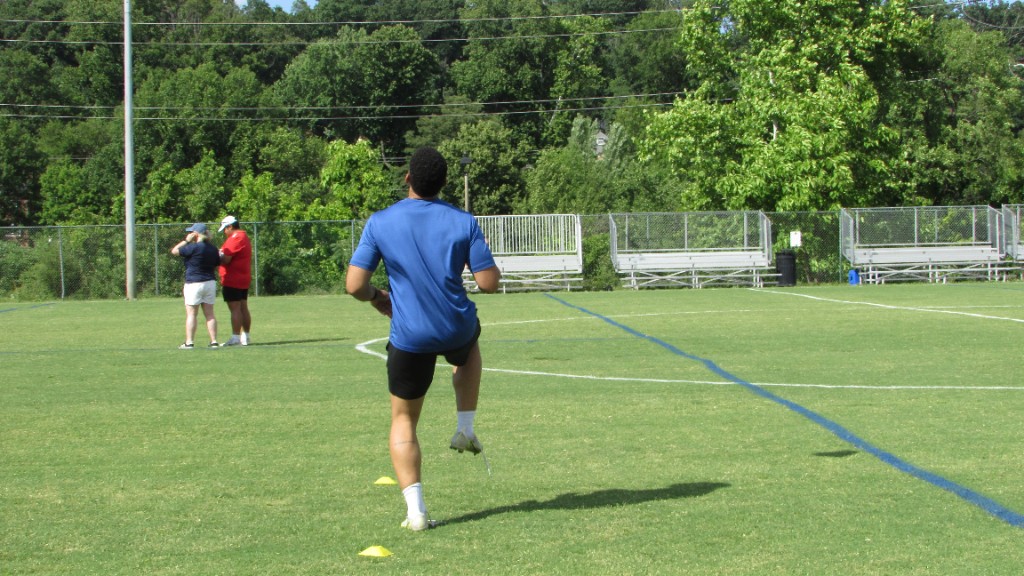 Young players in lineup during SOS training
