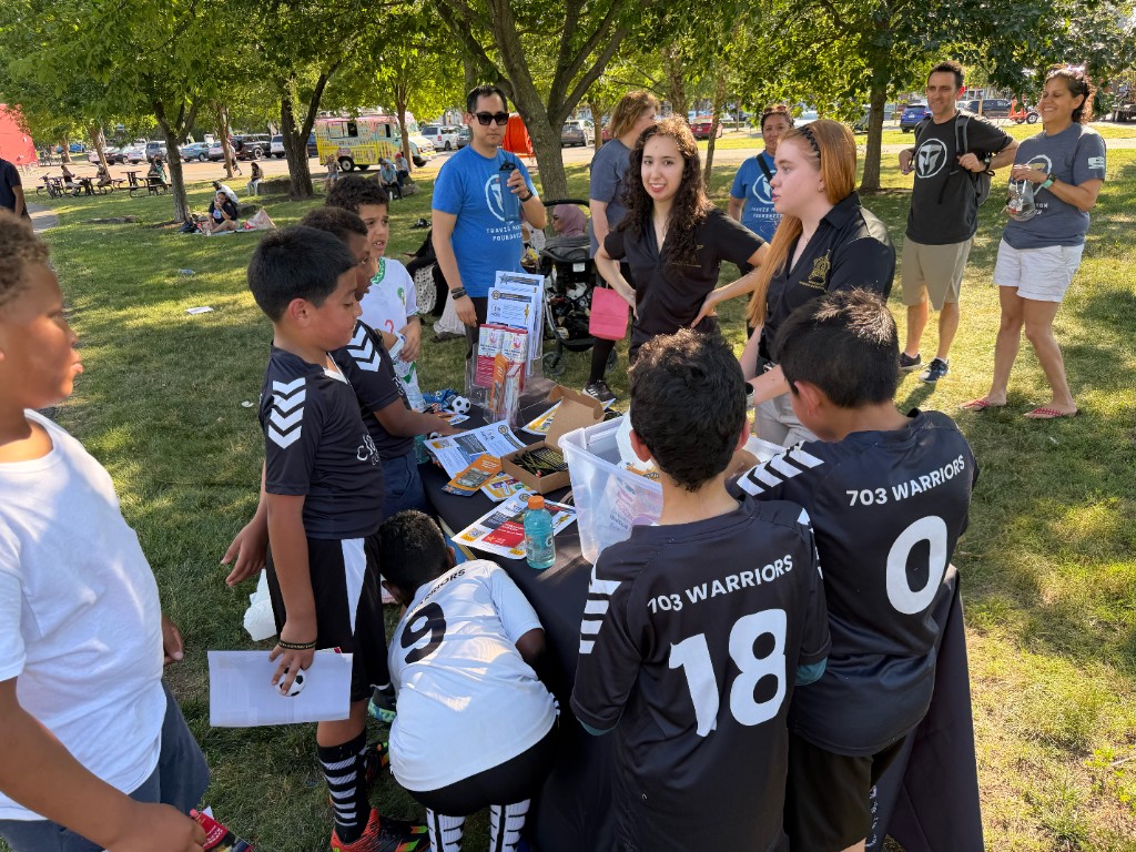 Young players during SOS coaching session